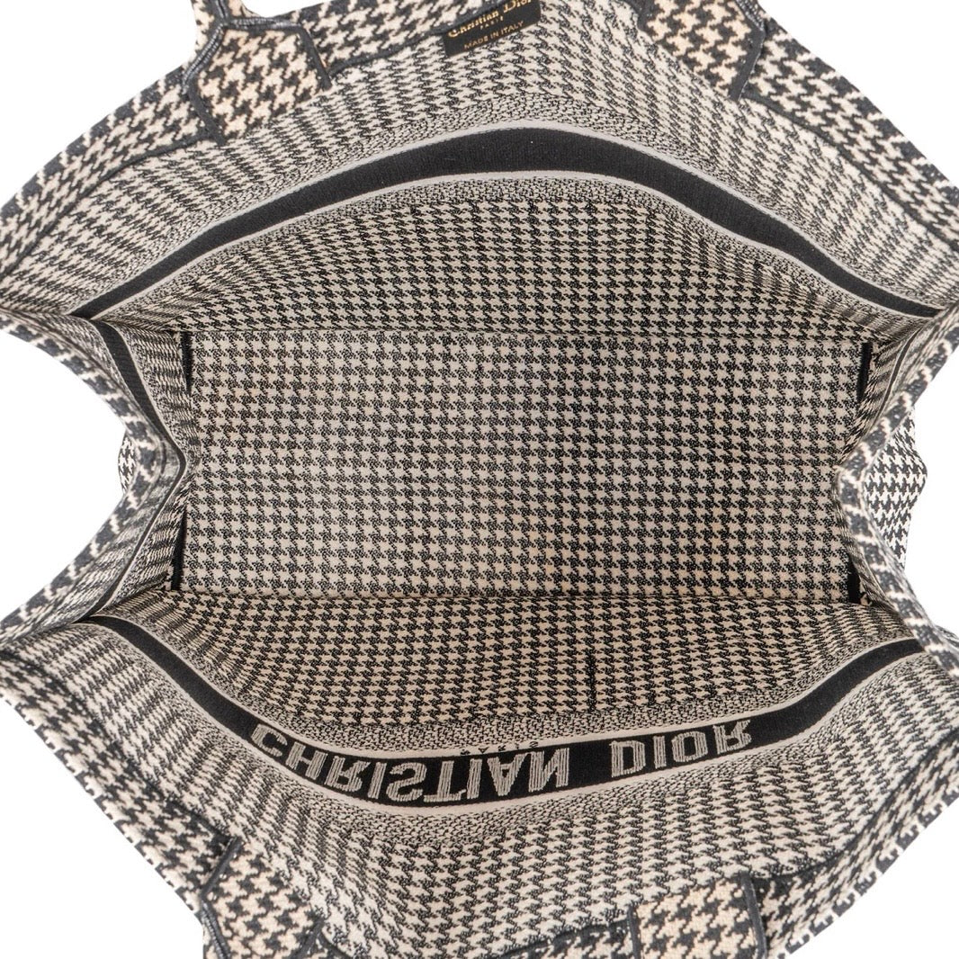 Christian Dior Houndstooth
Monogram Canvas
Book Tote Handbag