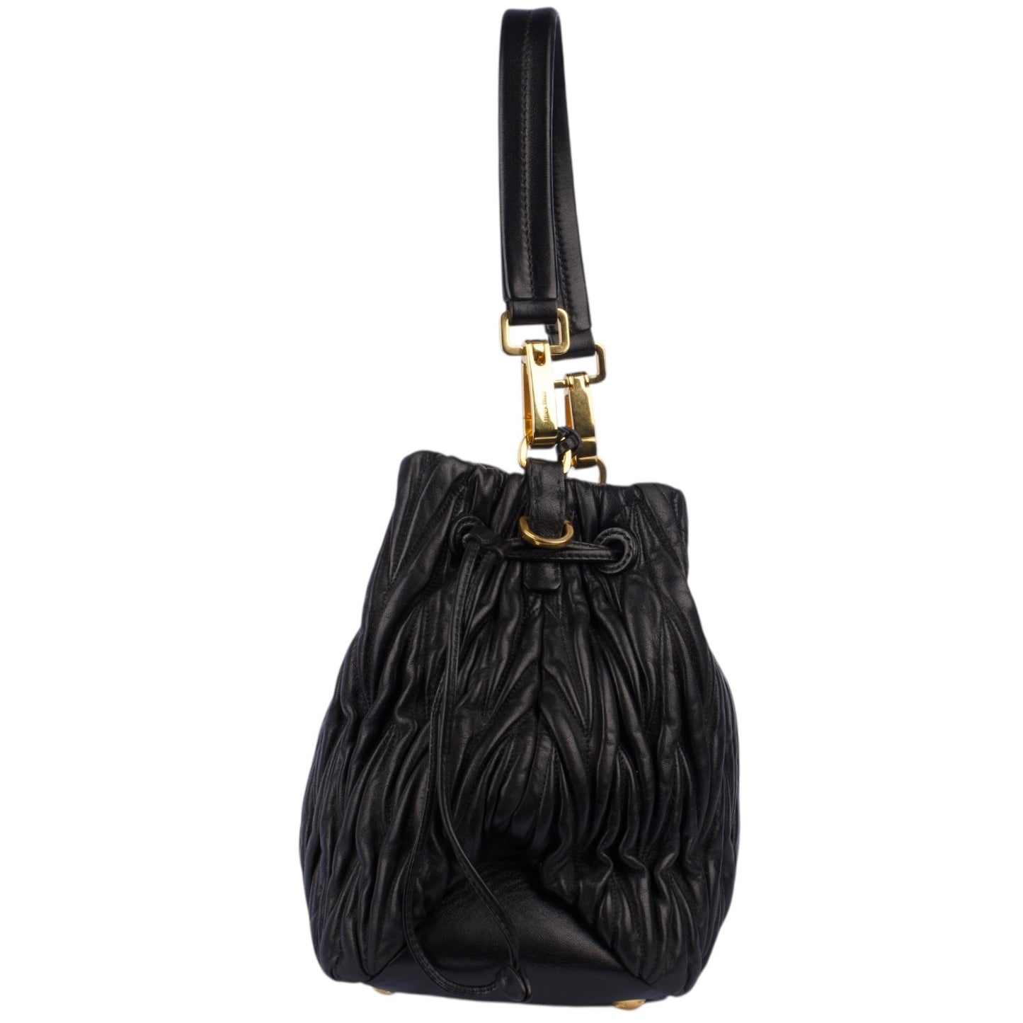 Miu Miu Quilted Leather Bucket Bag