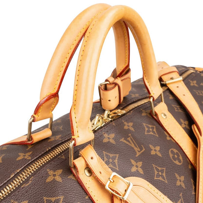 Louis Vuitton Monogram Canvas Keepall 60 Shoulder Travel Bag