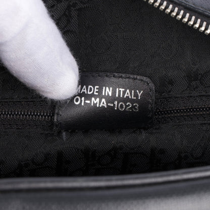 Christian Dior Black Crystal Hook Bowling Bag
