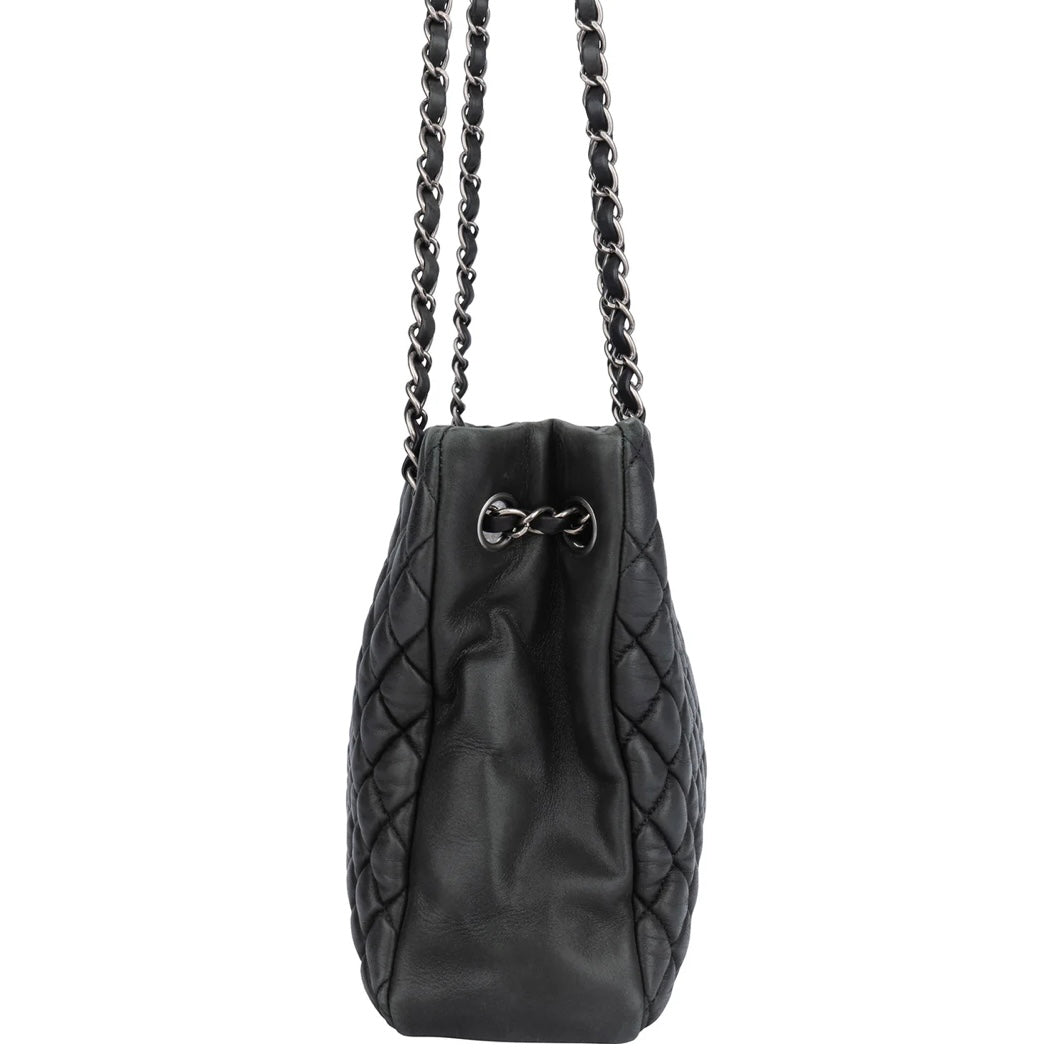 Chanel Quilted Lambskin Petit Shopper Shoulder Bag