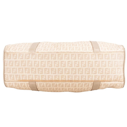 Fendi Monogram Zucca Baguette Buckle Shoulder Bag