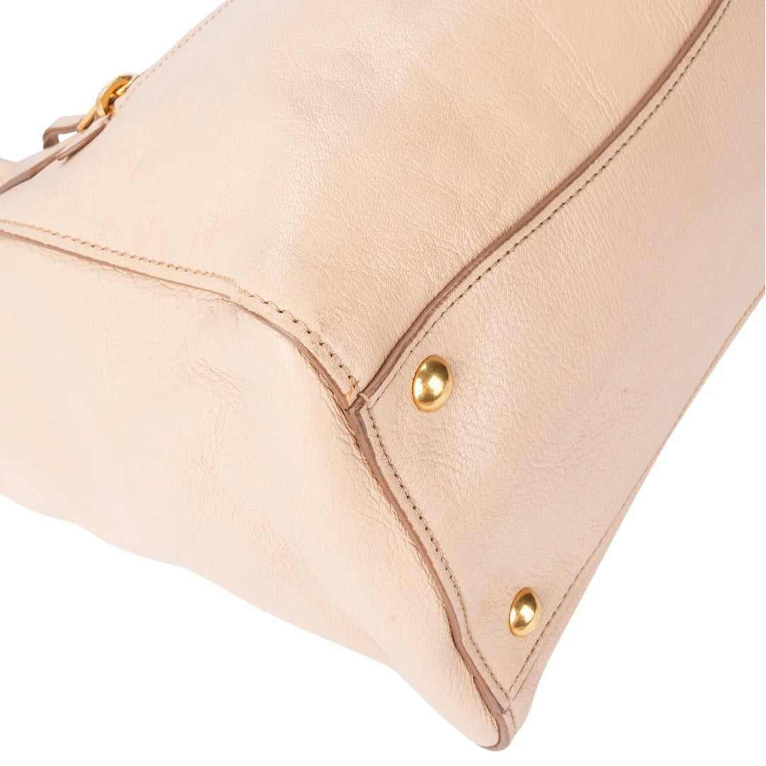 Miu Miu Leather Pocket Handbag