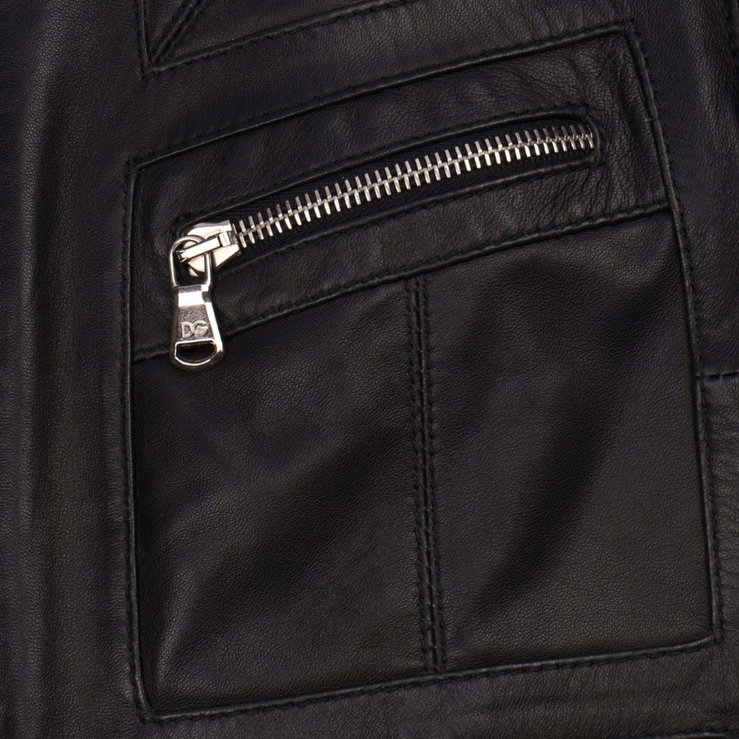Dolce & Gabbana Multi-Zip Cropped Leather Jacket (42)