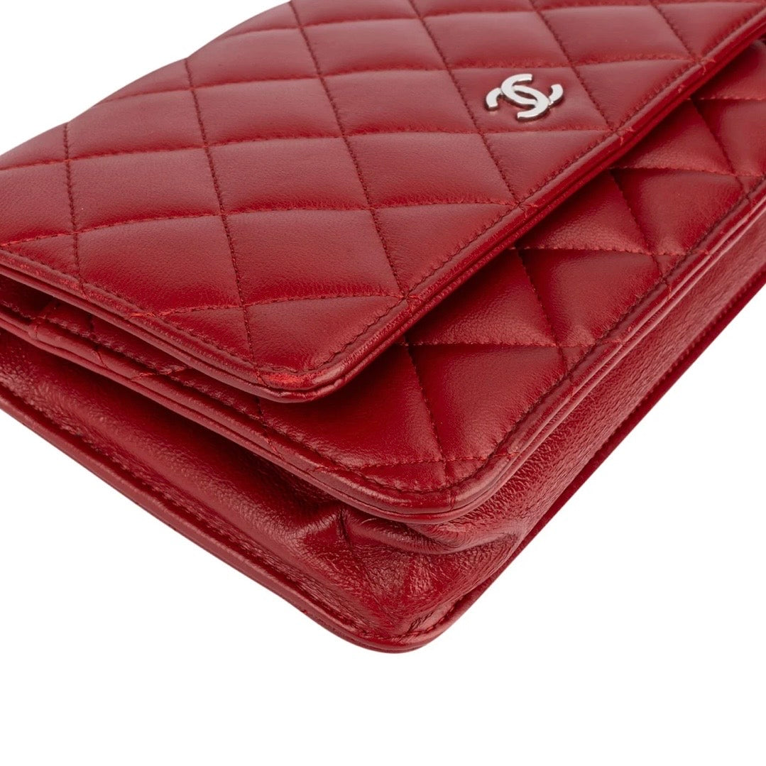 Chanel Quilted Lambskin Wallet On Chain Crossbody Bag