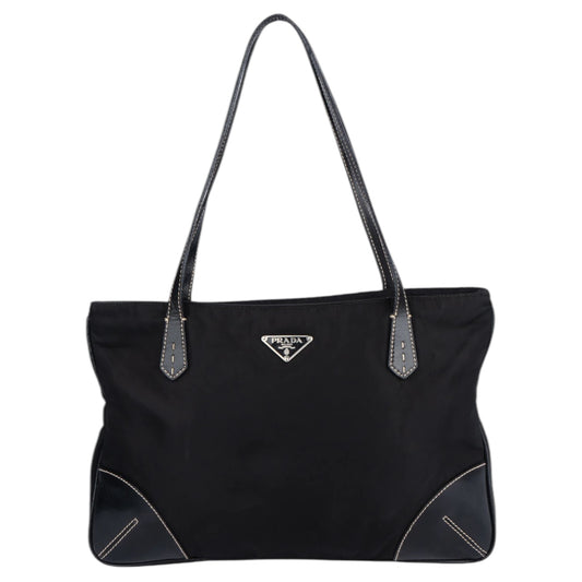 Prada Black Nylon Triangle Handbag