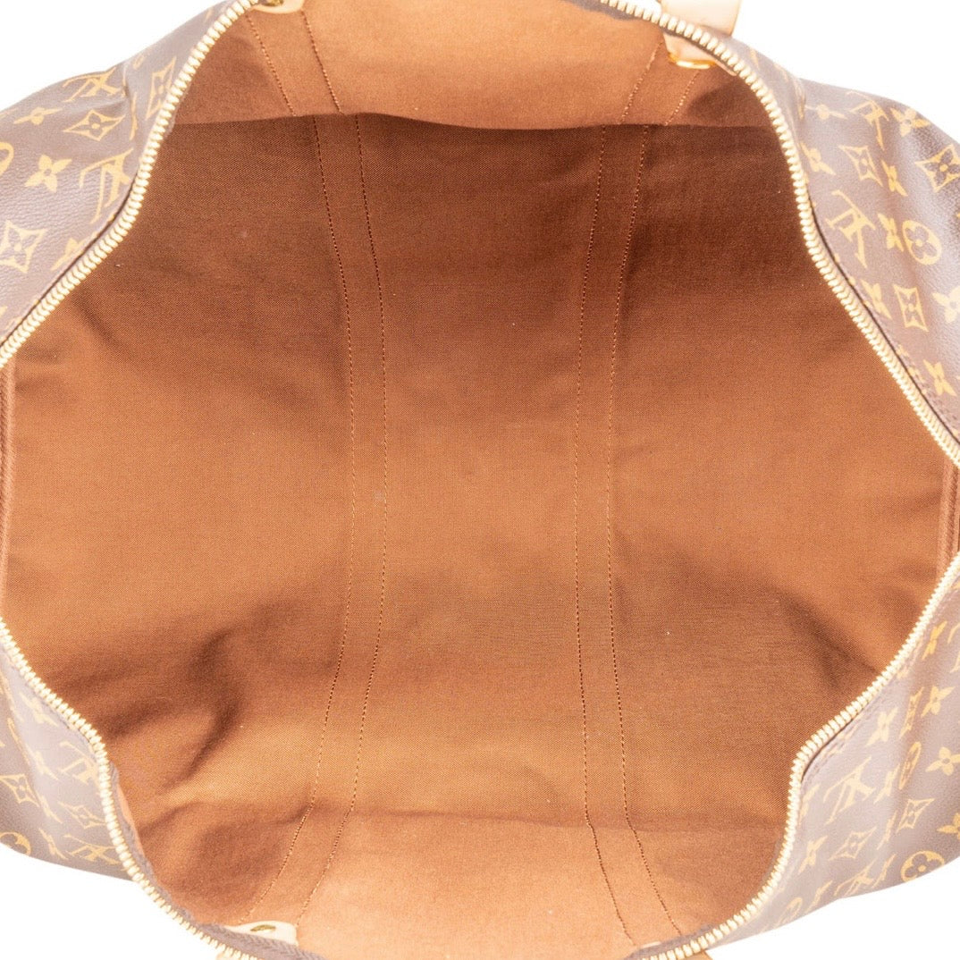 Louis Vuitton Monogram Canvas Keepall 55 Shoulder Travel Bag