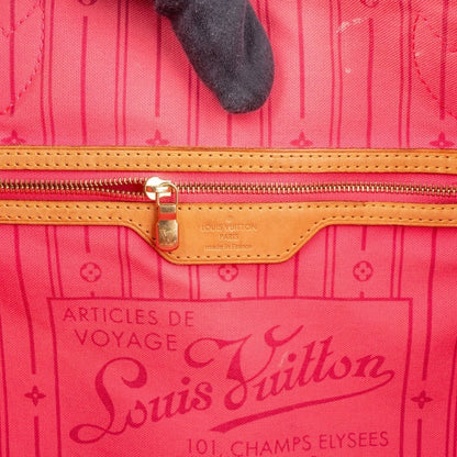 Louis Vuitton Monogram Canvas Limited Roses Neverfull MM Shoulder Bag