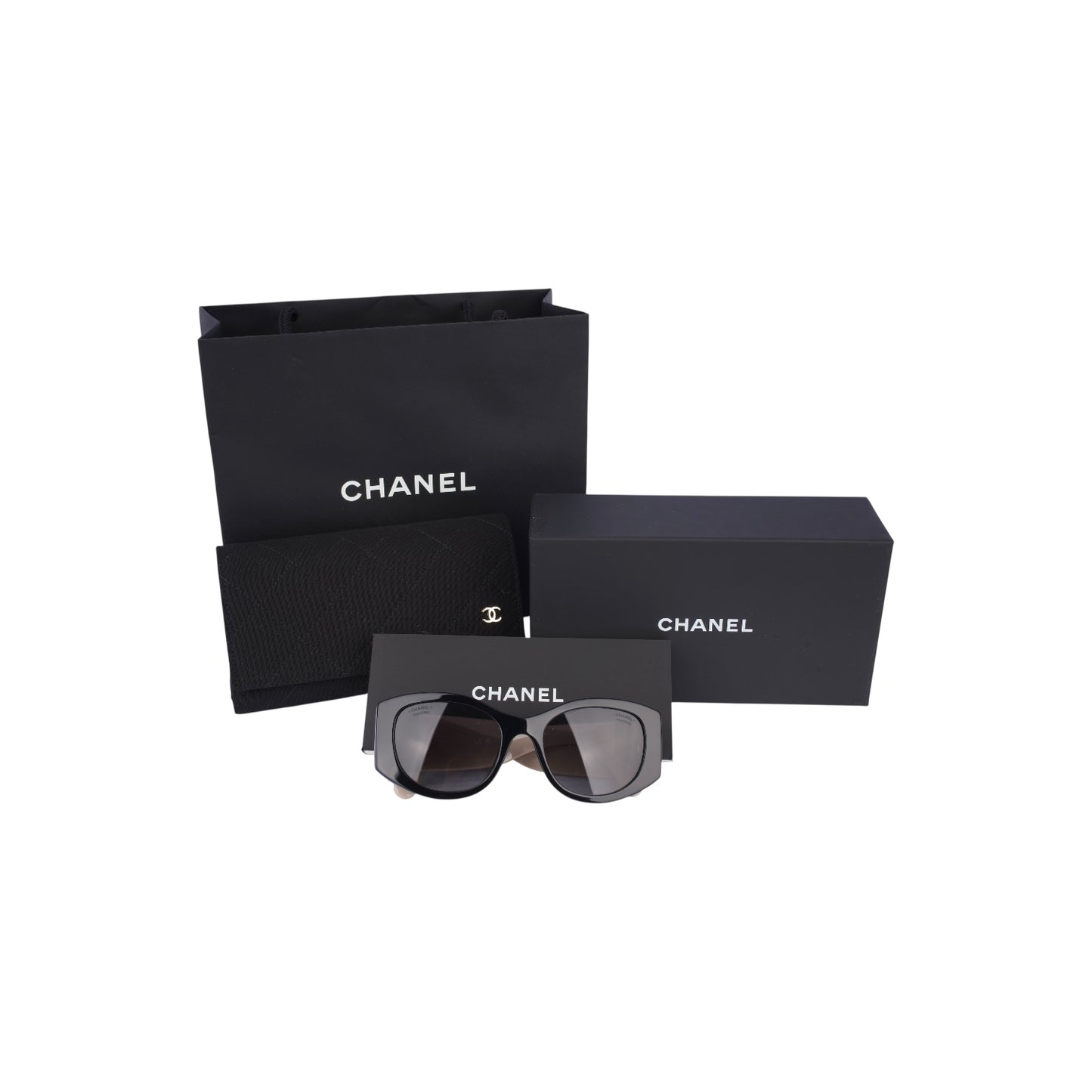 Chanel CC Logo Sunglasses Fullset