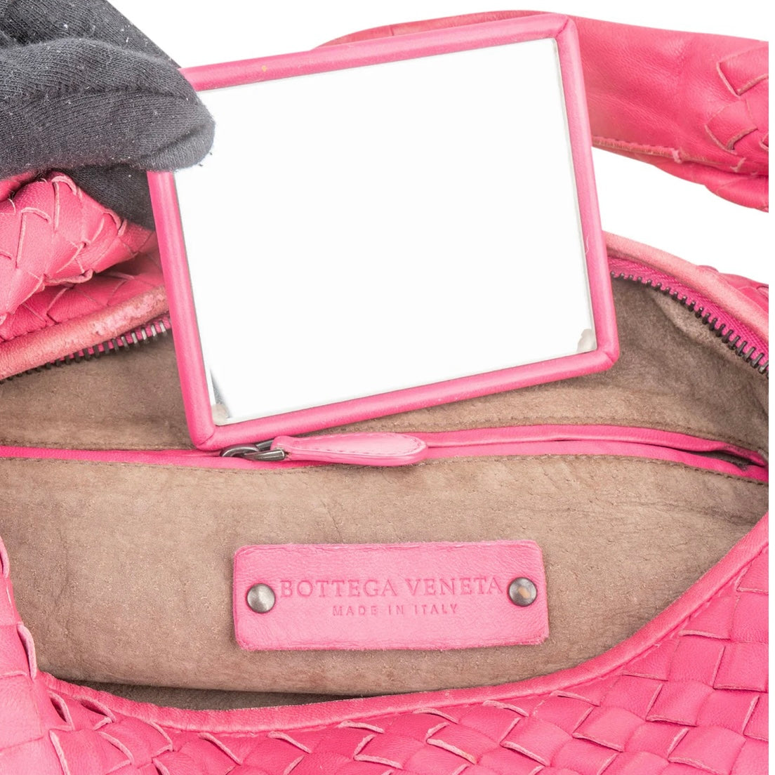 Bottega Intrecciato Leather Belly Hobo Shoulder Bag