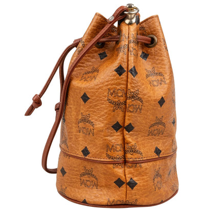 MCM Monogram Visetos Drawstring Crossbody Bag