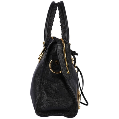 Balenciaga Black Leather New Collection City Handbag