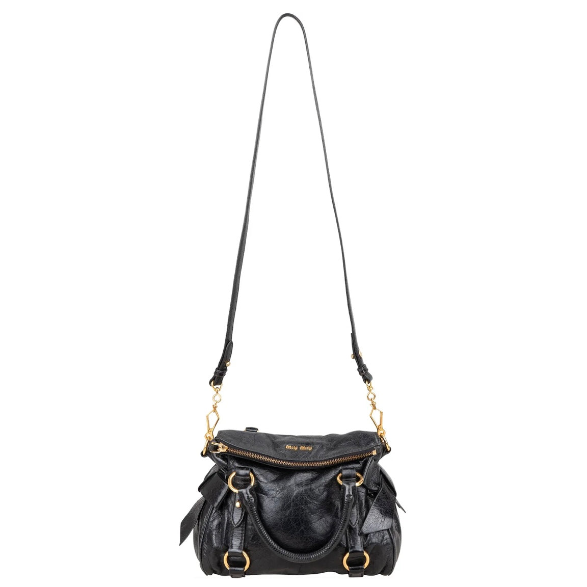 Miu Miu Vitello Lux City Handbag