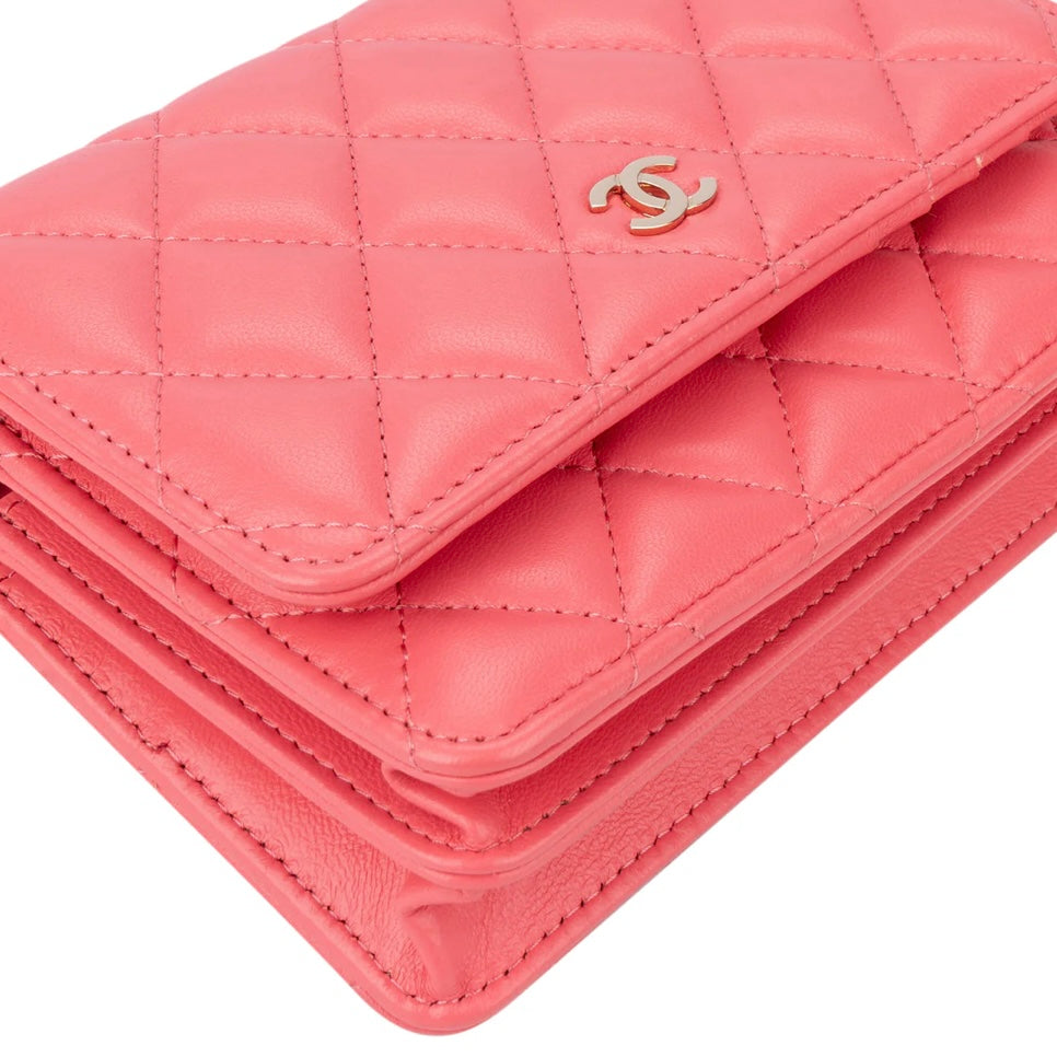 Chanel Quilted Lambskin Wallet On Chain Crossbody Bag