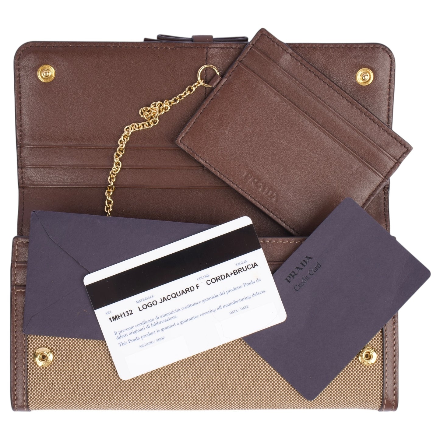 Prada Jacquard Long Wallet