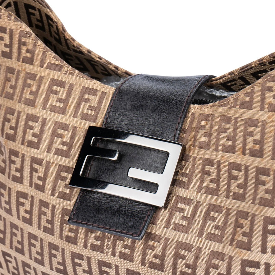 Fendi FF Monogram Baguette Shoulder Bag