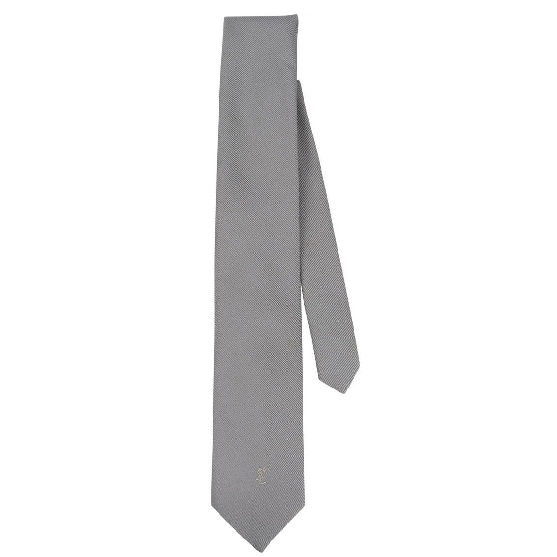 Yves Saint Laurent YSL Monogram Silk Tie