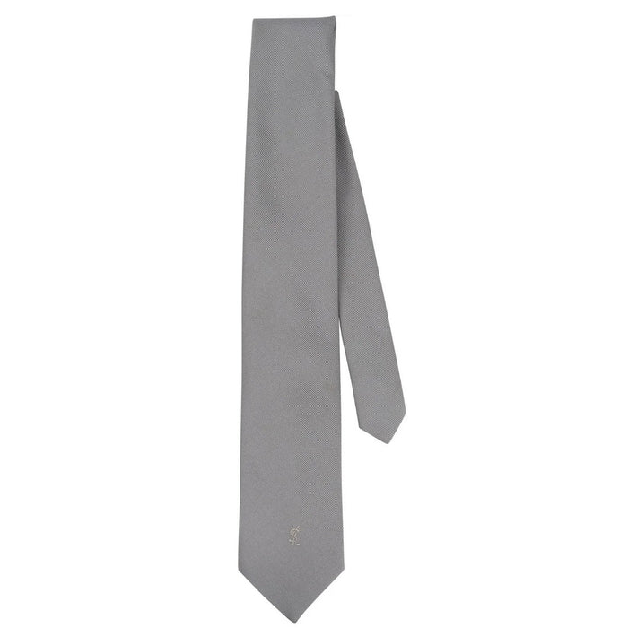 Yves Saint Laurent YSL Monogram Silk Tie