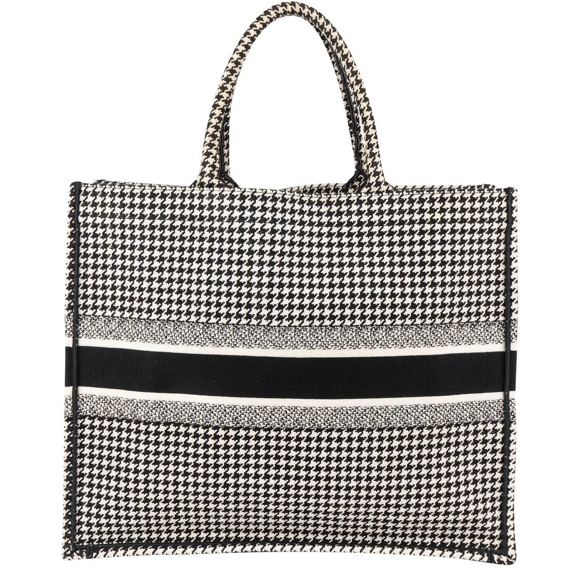 Christian Dior Houndstooth
Monogram Canvas
Book Tote Handbag