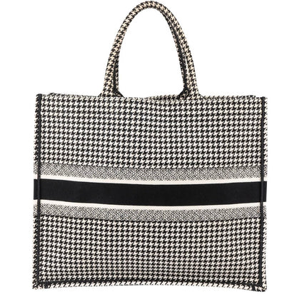 Christian Dior Houndstooth
Monogram Canvas
Book Tote Handbag