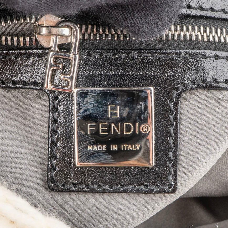 Fendi Limited Wool Baguette Handbag