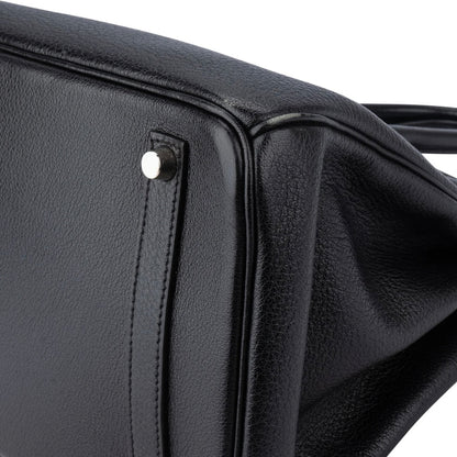 Hermès Noir Togo Leather Palladium Birkin 35 Handbag