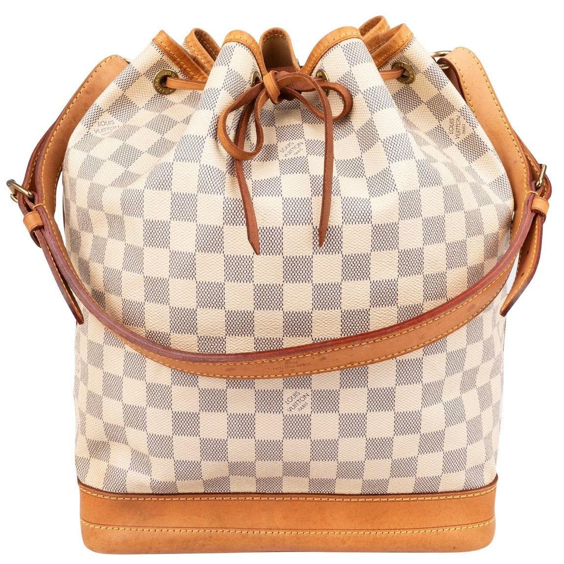 Louis Vuitton Monogram Damier Azur Canvas Sac Noé Grande Shoulder Bag