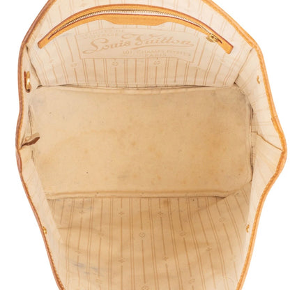 Louis Vuitton Monogram Damier Azur Canvas Neverfull MM Shoulder Bag