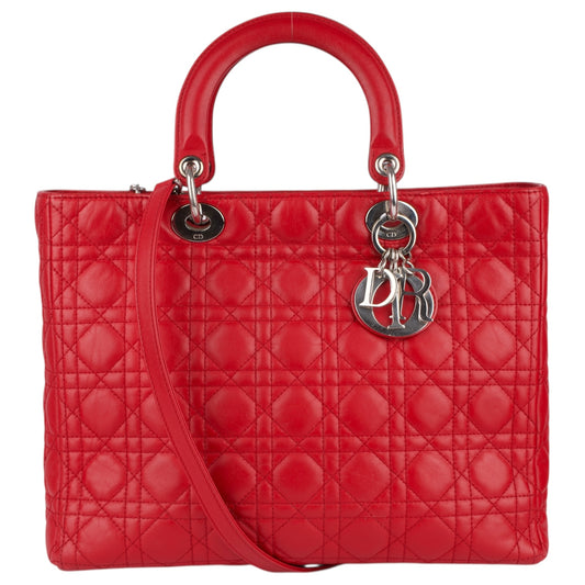 Christian Dior Quilted Leather Lady Dior Handbag