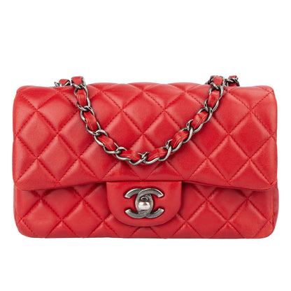 Chanel Quilted Lambskin Antique Single Flap Crossbody Bag