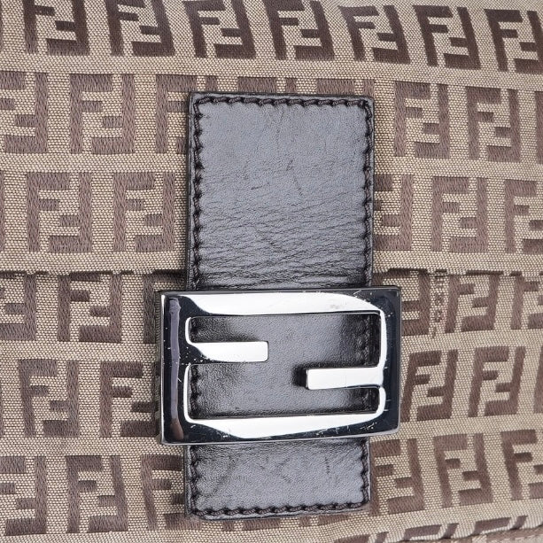 Fendi FF Monogram Baguette Shoulder Bag