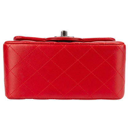 Chanel Quilted Lambskin Mini Rectangular Single
Flap Crossbody Bag