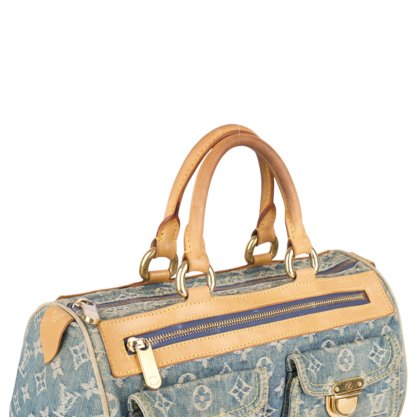 Louis Vuitton Denim Monogram Neo Speedy 30 Handbag