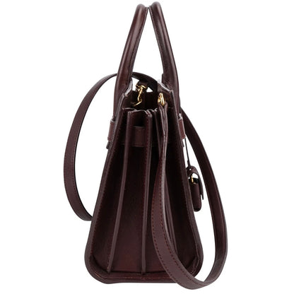 Saint Laurent Calfskin Leather Nano Sac De Jour Handbag