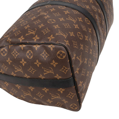 Louis Vuitton Monogram Macassar Keepall 45 Shoulder Travel Bag