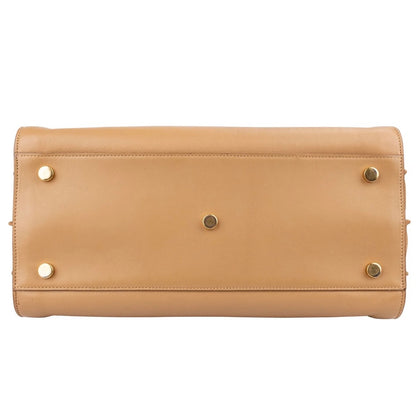 Yves Saint Laurent Smooth Leather Sac De Jour Handbag