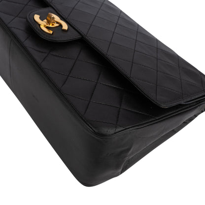 Chanel Quilted Lambskin 24K Gold Double Flap Shoulder Bag