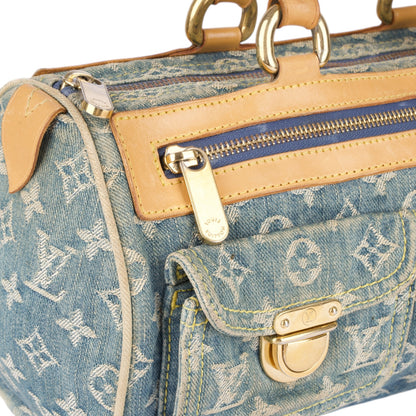 Louis Vuitton Denim Monogram Neo Speedy 30 Handbag