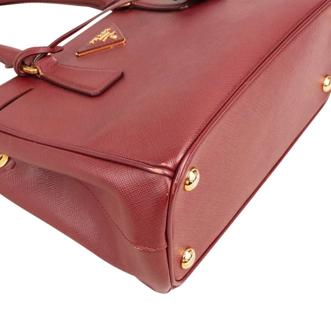 Prada Saffiano Leather Small Galleria Handbag