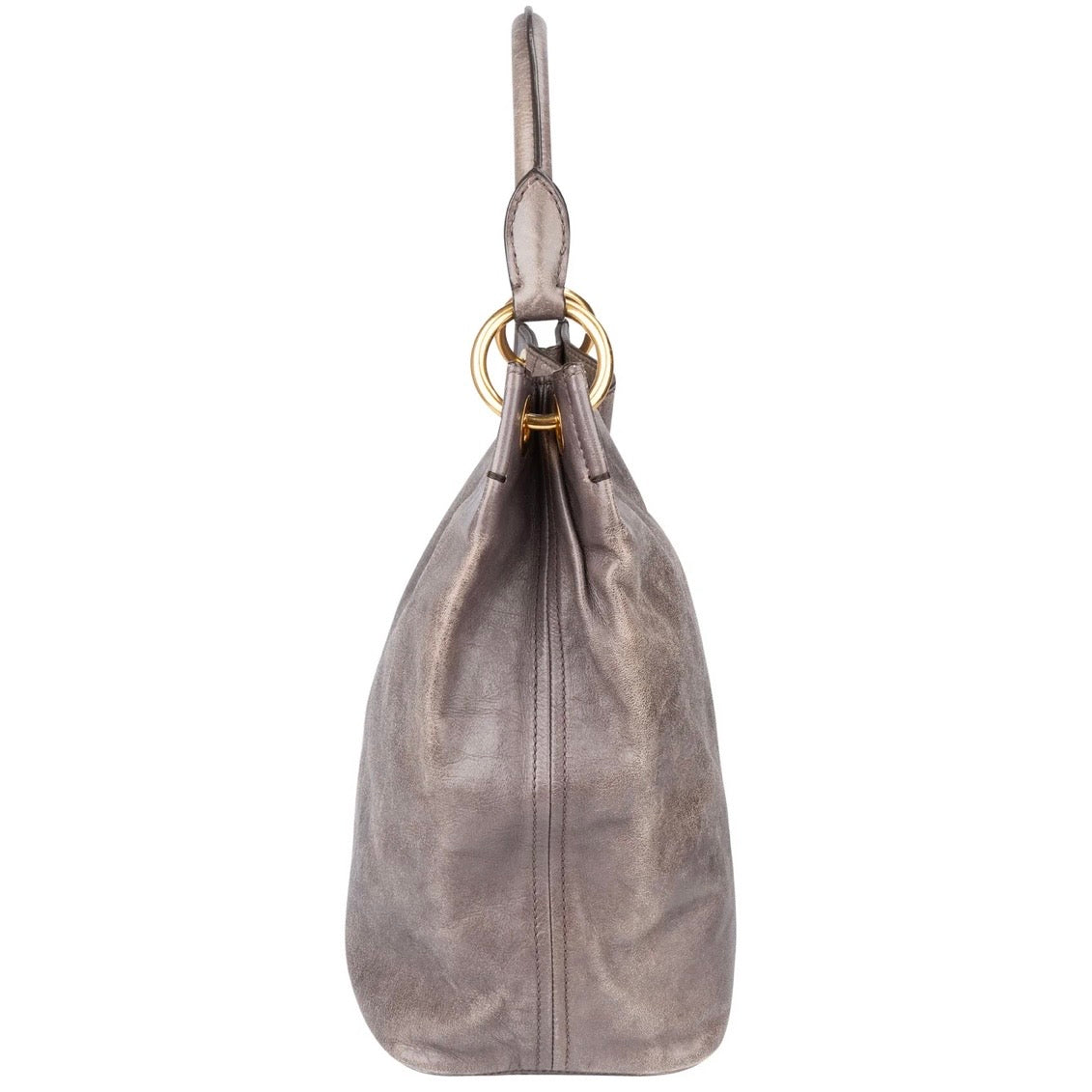 Prada Fumo Leather Vitello Handbag