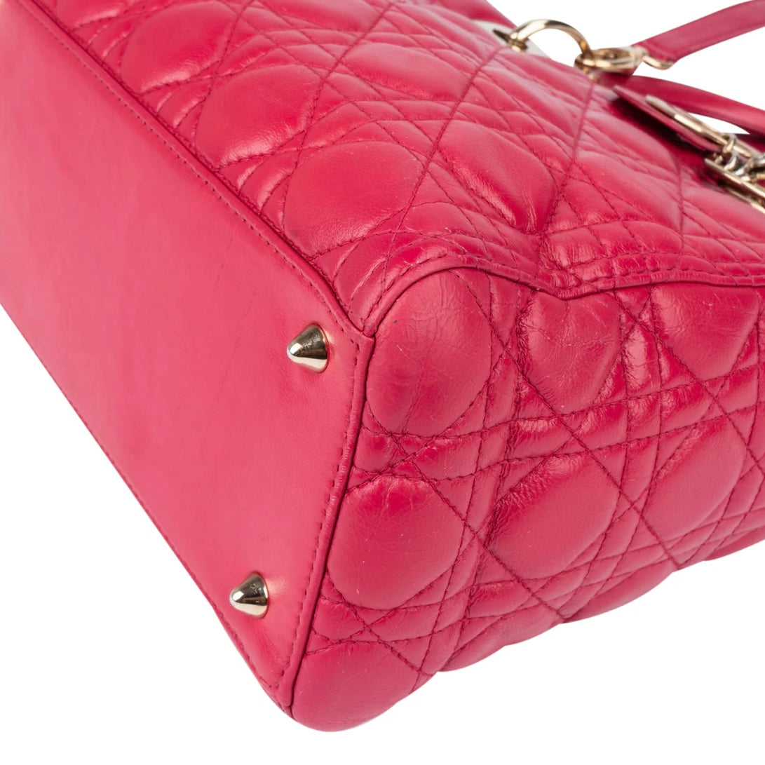Christian Dior Quilted Leather Lady Dior Handbag
