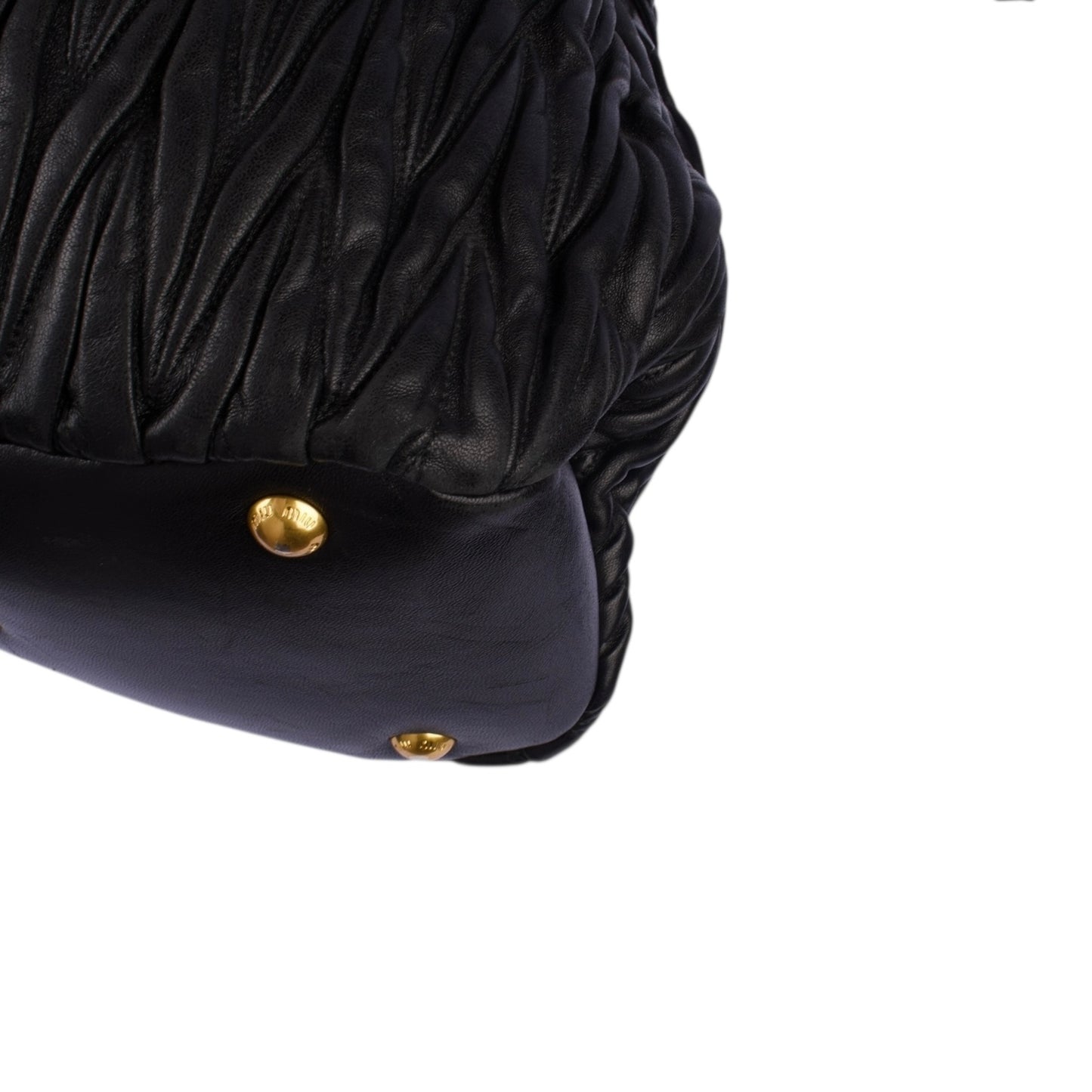 Miu Miu Quilted Leather Bucket Bag