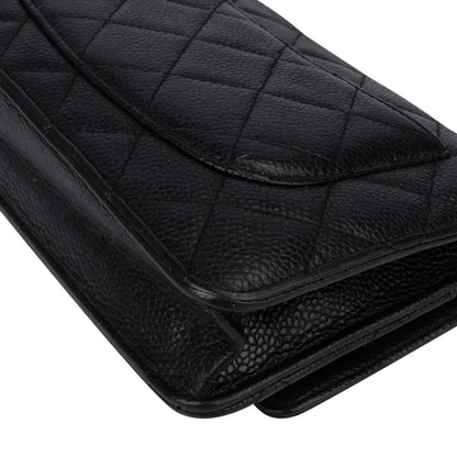 Chanel Quilted Caviar Leather Wallet On Chain Crossbody Bag