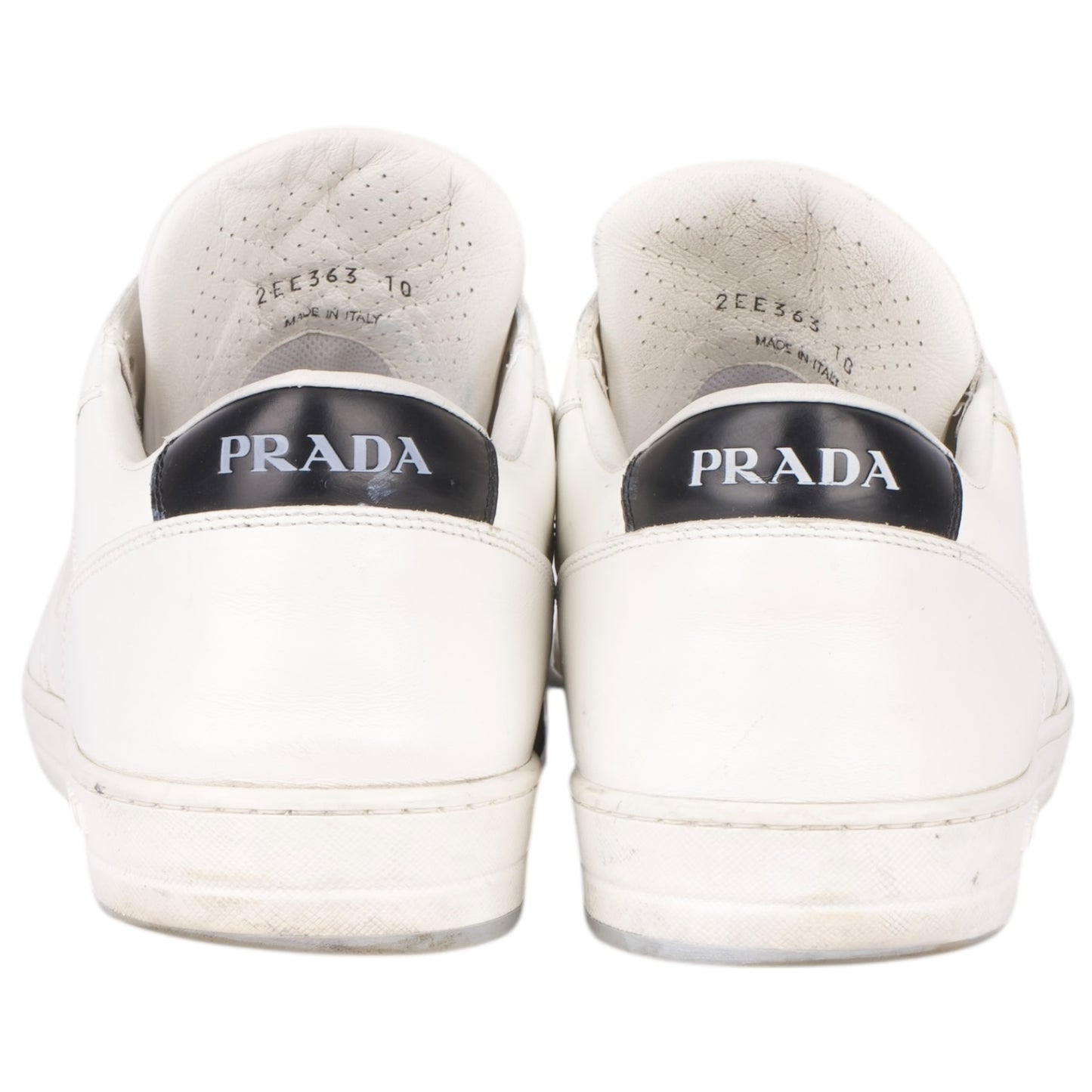 Prada White Downtown Leather Sneaker