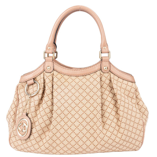 Gucci Diamante Monogram Sukey Handbag