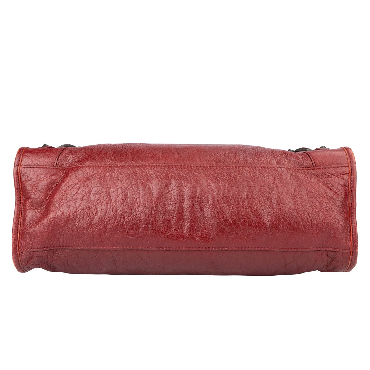 Balenciaga Bordeaux Leather City Handbag