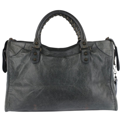 Balenciaga Grey Leather City Handbag
