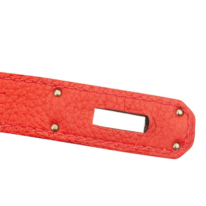 Hermès Rouge Togo Leather Birkin 35 Handbag