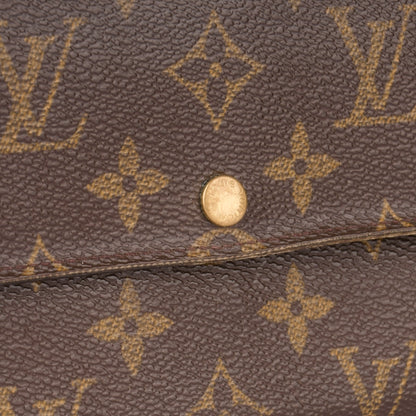 Louis Vuitton Canvas Monogram Sarah Wallet