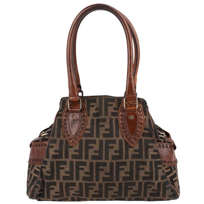 Fendi Monogram FF Zucca Canvas Villa Borghese Star Handbag